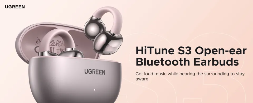 UGREEN Bluetooth HiTune S3 Open Ear Clip Wireless Earbuds