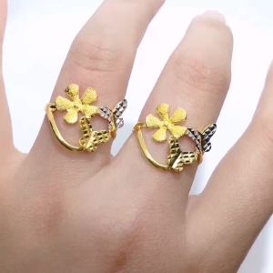 Cincin Rama-Rama Emas 916 Saiz 15.5 Yon Hing