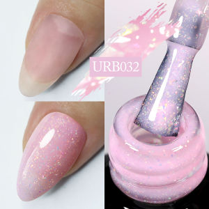 Ur đường 7ml phản quang long lanh đế cao su móng gel đánh bóng UV chai thủy tinh kim sa lấp lánh ngâm tắt gel UV cho đánh bóng