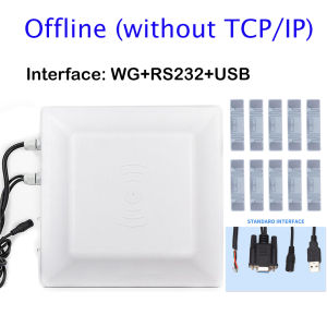 Boland UHF Reader แท็กอิเล็กทรอนิกส์แบบพาสซีฟระยะไกลการ์ด915 6C หัวอ่านควบคุมการเข้าถึงเครื่องอ่านการ์ด0-6เมตร