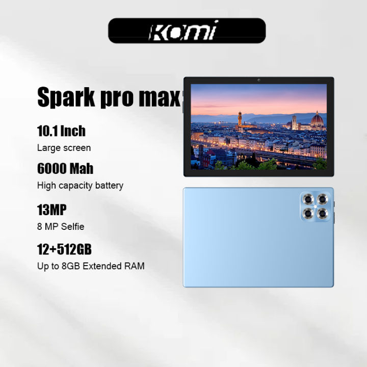 MXS Spark Pro Max Tablet Original Dual Sim 10.1inch FHD screen Gaming ...