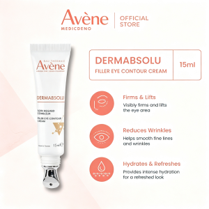 New Promo AVENE DermAbsolu Filler Eye Contour Cream Anti-Ageing Eye Treatment Tones & Reduces Puffiness Sensitive Skin 15ml