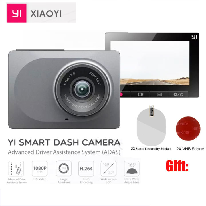 xiaomi YI Smart Dash Cam Camera With ADAS 2.7 Screen Full HD 1080P ...