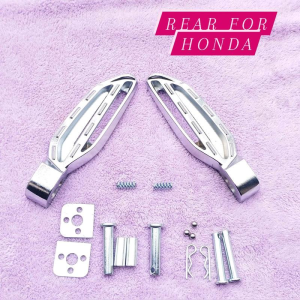 MOTORCYCLE FOOTREST REAR FOR HONDA/YAMAHA SILVER