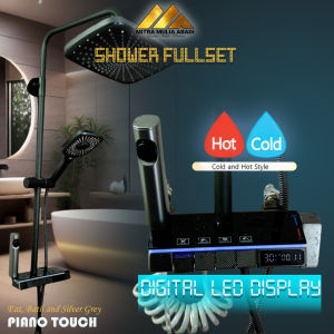 Shower Kamar Mandi Tampilan Digital Dengan Faucet Sprayer Panas Dingin Set pancuran
