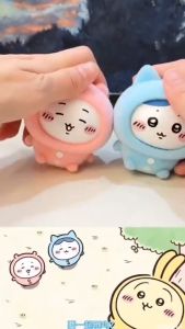New Cartoon Chiikawa Blind Box Keychain Changeable Face Bag Pendant Doll Plush Doll Small Gift