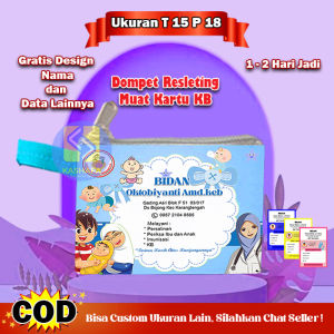 (50 PCS) Dompet kartu kebidanan / dompet bidan muat kartu / souvenir bidan / souvenir dompet gratis desain nama dan foto / Dompet Souvenir Klinik Bidan / Dompet KB Souvenir Bidan / Tas partus bidan Dompet Bidan Dompet KB Custom Free Nama