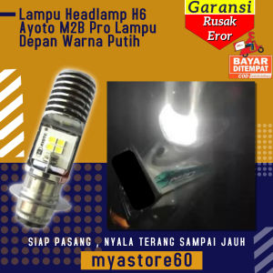 Lampu LED Utama Motor Headlamp H6 model Kaki 1 Ayoto M2B Pro Lampu Depan Kendaraan Bermotor