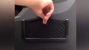 Universal Car Storage Net Mesh Bags Double-Sided Elastic String Car Seat Side Back Net Bags 4PCS