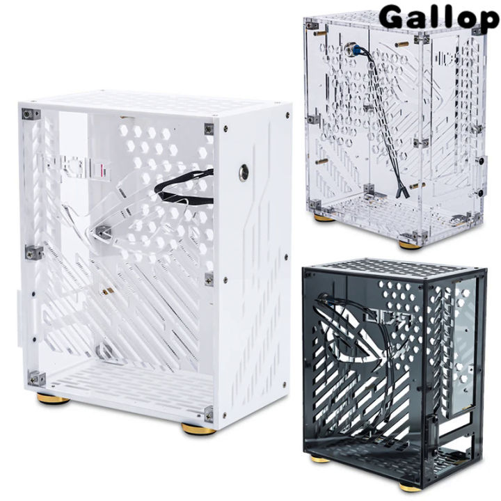 [Hot]Portable Acrylic Frame 4.3L FLEX 1U Power PC Chassis External ...