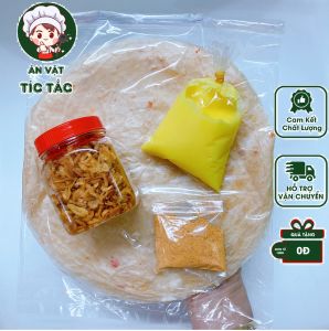 Combo Bánh Tráng Long Điền dẻo ớt Kèm Muối Hành Phi Sốt Bơ Trứng Đặc Biệt