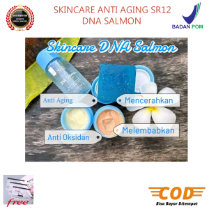 Paket Skincare Premium SR12 DNA Salmon - Serum Anti Aging & Radiance Booster untuk Kulit Kusam Semua Tife Kulit