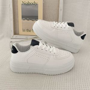 JEIKY Korean White Shoes for Ladies Trendy Breathable All-match Casual Sneakers#B326(W/BOX)