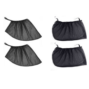 Car Window Sunshade Curtains Fit Most 2/4 Pcs Anti Mosquito Mesh Net Foldable Breathable Sun Cover For Suv