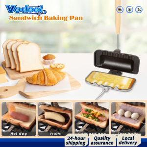 Versatile Double-Sided Sandwich Pan Non-Stick Skillet for Gas Stove and Baking Needs