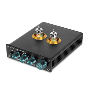 HiFi Preamplifier VE200 Tube Sound Amplifier WithJRC5532DD Amp Low Noise And Metal Connection