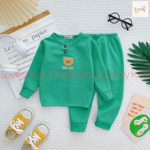 Bộ Quần Áo Dài Tay Thu Đông Cho Bé Trai Bé Gái 8-18kg MIKKO MOM [Siêu Hot] Set Đồ Dài Tay Cho Bé Trai Gái TỔ ONG NHẬP Lovely Kids Official Store
