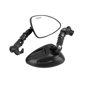 Premium Aluminum Alloy 360° Adjustable HD Clear Motorcycle Side Mirrors