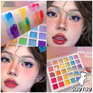 THUMBS UP อายแชโดว์พาเลท 30 สี  เครื่องสําอางสําหรับแต่งหน้า น้ําหนักเบา สีรุ้ง สําหรับผู้หญิง Eye shadow