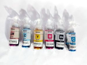 Epson T673 น้ำหมึกเติม อิงค์แท้งก์แท้ ครบชุด ไม่มีกล่อง L800  L805  L850  L1800 T673100 T673600