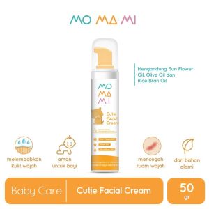 Momami Cutie Facial Cream 50gr / Cream bayi/ baby cream / krim muka bayi glowing / perawatan muka bayi / melembabkan / mencerahkan