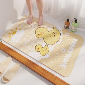 Cartoon PVC Non Slip Bathroom Mat Shockproof Waterproof Bathtub Floor Rug Anti-Skid Toilet Mat Anti Mold Bacteria For Household Children