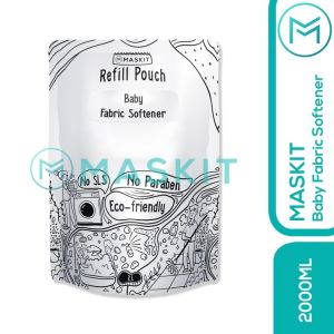 Maskit Pouch Refill Baby Softener 2L | Softener Pelembut Baju Bayi Isi Ulang 2 Liter