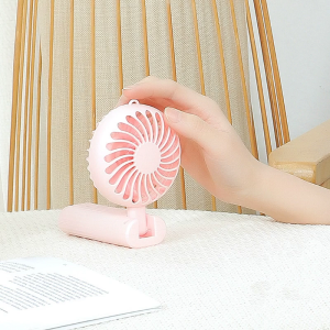 Portable Handheld Fan Desk Fan Cooling Fan Powered by 2xAA Batteries (not included) for Desktop and Outdoor Use