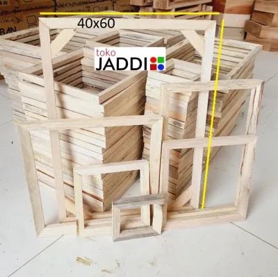 JADDI Spanram kayu 40x60 60x40 cm bingkai dalam kayu frame kanvas melukis lukisan