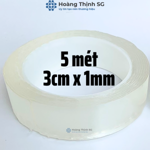 Băng Keo 2 Mặt Trong Suốt Đa Năng 3M Dày 1mm Rộng 3Cm - dài 3 mét và 5 mét - Hoàng Thịnh SG