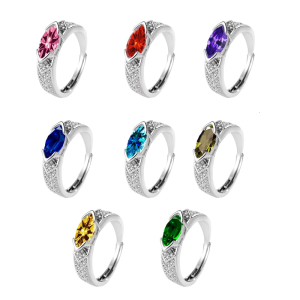 Adjustable Size Lymphatic Zirconia Rings with Moissanites Fashion Accessory for Daily Wear and Special Occasions