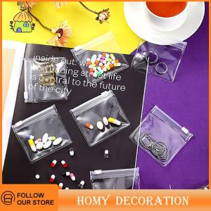 🎄【Special price】🎄Shao ถุงใส่ยา5ชิ้นถุงซิปใช้ซ้ำได้ถุงยาใสปิดผนึกด้วยตนเองสำหรับจัดเก็บยาเวลาเดินทาง