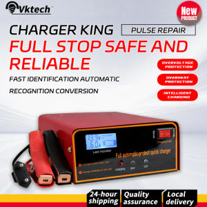 12V/24V Motorcycle Battery Charger with Fast Charging and Auto Stop for Motorcycles and Cars