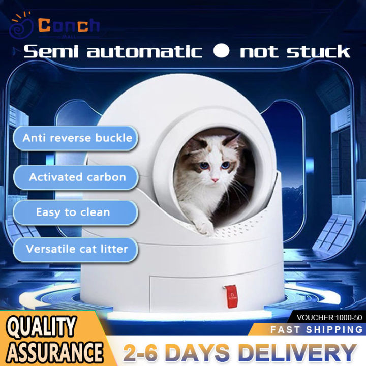 【COD】FullyAutomatic Cat Litter Box，Smart Fully Enclosed Selfcleaning
