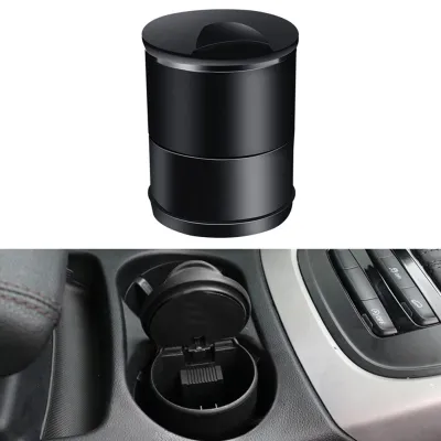 【SUITU】 Convenient Car Garbage Coin Storage Cup Container Ash Tray 9 8 x 7cm Size