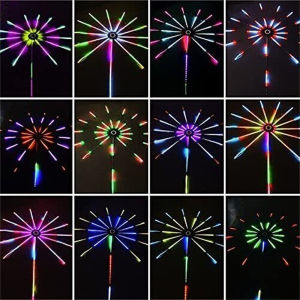 DIY ColorRGBFirework LED Strip Lights Dream Color RGB Changing Music Sound Sync Bluetooth Firework Lights with Remote Control DC 5V