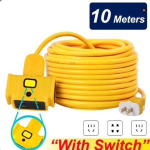 ALLAN 5M 10M 20M 30M Waterproof Extension Wire Cord Socket Long Plug-in Strip for Electric Vehicle Charging with Thickened Wire Core