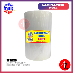 MGK Laminating Roll - (9" width) 228 X 100 X 125 & 228 X 50 X 250 Microns Clear Durable & Long-Lasting