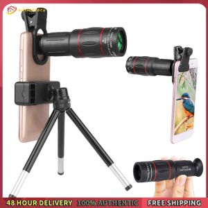 Winnereco 18/36/64X Phone Camera Lens with Phone Clip Zoom Cellphone Camera Lens with Tripod Universal External Zoom Camera Lens for Android and iPhone