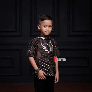 Setelan Batik Keluarga Elegan Motif Abstrak - Baju Batik Lengan Panjang dan Pendek & Dress Wanita - Nyaman & Stylish