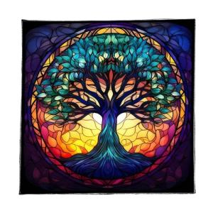 Circle Tree Tarots Tablecloth Divinations Table Cloth Tapestry Astrology Witchcrafts Deck Cloth Decoration