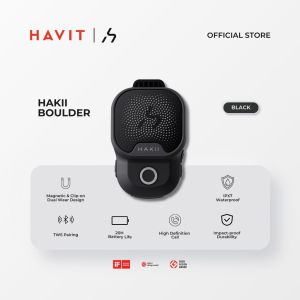 Havit Hakii Boulder ll Clip-on Wearable Bluetooth Speaker ll Black