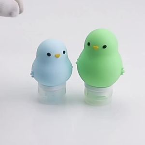 Cartoon silicone travel bottle set cute animal shampoo and shower gel storage and dispensing bottle