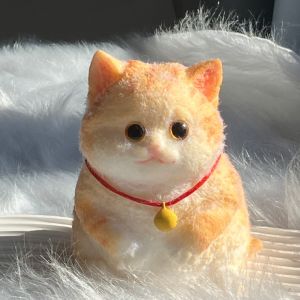 RGFV Hoạt hình Đồ chơi bóp búp bê mèo lớn Hồi phục chậm Động vật Đồ chơi giảm căng thẳng cho mèo Mới lạ Mềm Đồ chơi bóp mô phỏng cho mèo Đồ chơi cảm giác