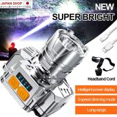 2025NEW! Headlamp Flashlight Led Headlamp Usb Rechargeable Water Proof Head Flashlight Multifunctional Headlight Head Torch Smart Sensing rechargeable emergency headlight for head lamp IPX7 Waterproof Headlamp