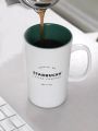 Starbucks Classic Heritage Ceramic Mug White 1971 Coffee Cup Genuine. 