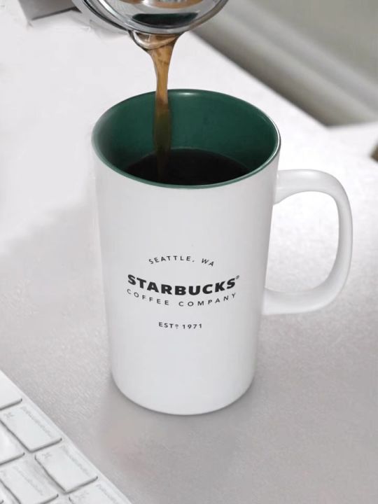 Starbucks%20Classic%20Heritage%20Ceramic%20Mug%20White%201971%20Coffee%20Cup%20Genuine%20-%20Image%207