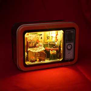 DIY Miniature House Room Kit 3D - Miniatur Rumah Rumahan Boneka Rakit Ruangan Mini Dollhouse Vintage