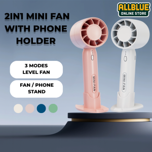 Mini Fan Portable Rechargeable Leafless Electric Fan 2 Speeds Handheld fan 1200mAh usb charging Mute Sport Cooling Fan