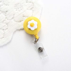 MMLUCK Phụ nữ Phim hoạt hình Văn phòng phẩm Thẻ xe buýt Kẹp Chủ Thẻ Tín Dụng Chủ tên ID Cuộn huy hiệu có thể thu vào Kẹp người giữ huy hiệu ID